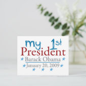 Mijn eerste President (Barack Obama) Briefkaart (Staand voorkant)