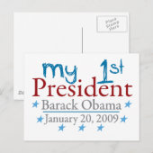 Mijn eerste President (Barack Obama) Briefkaart (Voorkant / Achterkant)