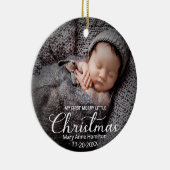 Mijn eerste prettige kerstpasgeboren Baby Keramisch Ornament (Rechts)