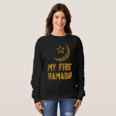 Mijn eerste Ramadan Ramadan Mubarak Funny Ramadan Trui (Voorkant volledig)