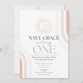 Mijn eerste reis rond de zon nodigen uit kaart (Voorkant)