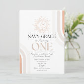 Mijn eerste reis rond de zon nodigen uit kaart (Staand voorkant)