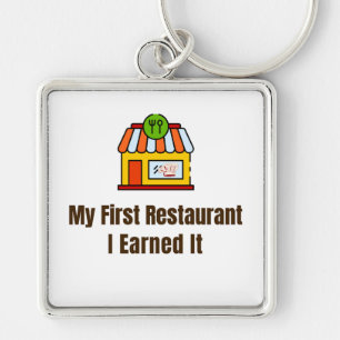 Mijn eerste restaurant-sleutelhanger – Die heb ik  Sleutelhanger