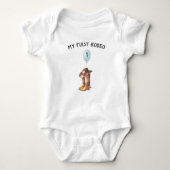Mijn Eerste Rodeo | 1e Verjaardagsshirt Romper (Voorkant)