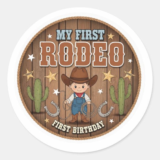 Mijn eerste Rodeo Baby Sticker (Voorkant)
