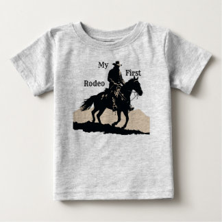 Mijn Eerste Rodeo' Baby T-Shirt voor Rodeo Verjaar