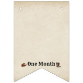 Mijn eerste Rodeo Bunting Banner Maandelijkse mijl (Derde vlag)