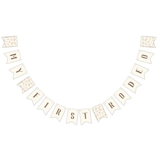 Mijn eerste Rodeo Bunting Flag Banner Neutral (Alle)