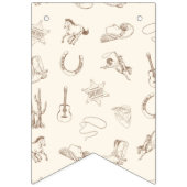 Mijn eerste Rodeo Bunting Flag Banner Neutral (Eerste vlag)