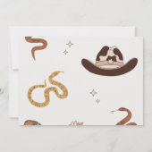 Mijn eerste Rodeo Cowboy 1e verjaardag Kaart (Achterkant)