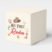 Mijn eerste Rodeo Cowboy eerste verjaardag Bedankdoosjes (Voorkant Zijde)