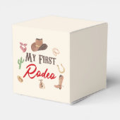 Mijn eerste Rodeo Cowboy eerste verjaardag Bedankdoosjes (Achterkant)