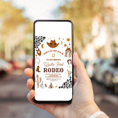 Mijn eerste Rodeo Cowboy Ranch Southwestern verjaa Kaart