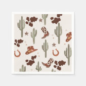 Mijn eerste Rodeo Cowboy Wild West verjaardagsfees Servet (Voorkant)