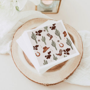 Mijn eerste Rodeo Cowboy Wild West verjaardagsfees Servet