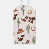 Mijn eerste Rodeo CowboyBedankt voor je verjaardag Cadeaulabel (Achterkant)