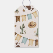 Mijn eerste Rodeo CowboyBedankt voor je verjaardag Cadeaulabel (Achterkant)