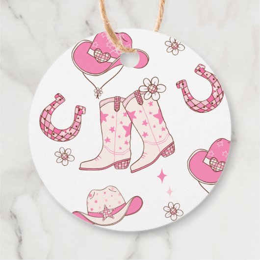 Mijn eerste Rodeo Cowgirl Bedankt Bedankjes Labels (Achterkant)