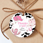 Mijn eerste Rodeo Cowgirl Bedankt Bedankjes Labels