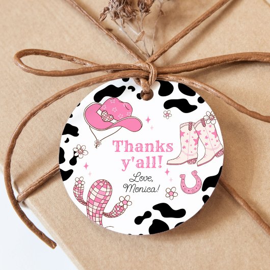 Mijn eerste Rodeo Cowgirl Bedankt Bedankjes Labels
