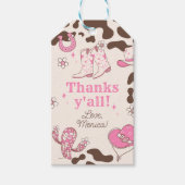 Mijn eerste Rodeo Cowgirl Bedankt Cadeaulabel (Voorkant)