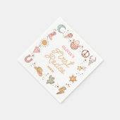 Mijn eerste Rodeo Disco Cowgirl 1e verjaardagsfees Servet (Hoek)