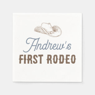 Mijn eerste Rodeo gepersonaliseerde verjaardag Servet