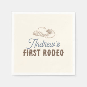 Mijn eerste Rodeo gepersonaliseerde verjaardag Servet
