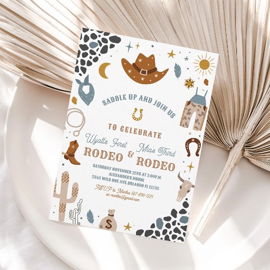 Mijn eerste Rodeo Joint Cowboy Southwestern verjaa Kaart