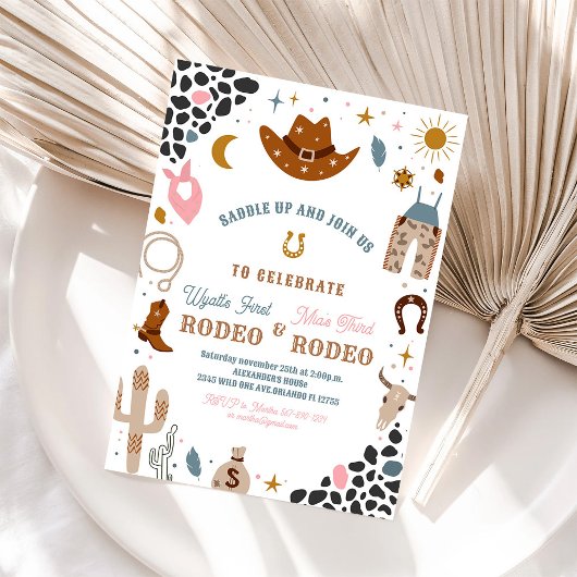 Mijn eerste Rodeo Joint Cowboy Southwestern verjaa Kaart