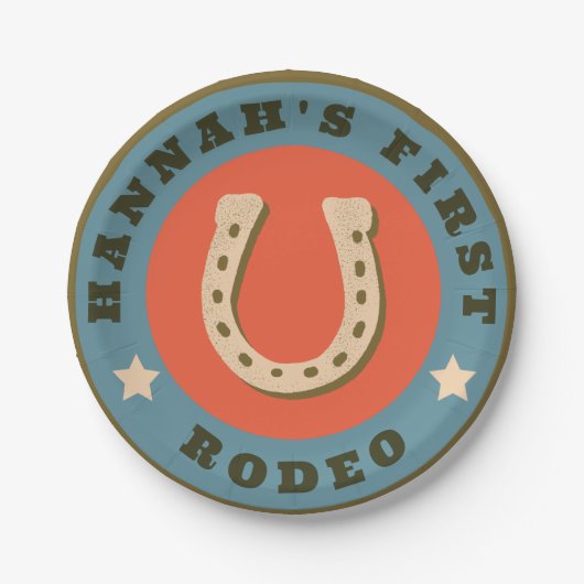 Mijn eerste Rodeo papieren Borden Bordje (Voorkant)