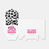 Mijn eerste Rodeo roze cowgirl verjaardag Bedankdoosjes (Uitgevouwen)