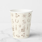 Mijn eerste Rodeo verjaardagsfeestje Papieren Bekers (Rechts)