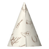 Mijn eerste Rodeo Verjaardagspatroon Party Pet Feesthoedjes (Achterkant)