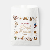 Mijn eerste Rodeo Western Cowboy 1st Birthday Part Bedankzakje (Voorkant)