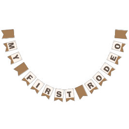 Mijn eerste Rodeo Westerne Verjaardagsbunting Flag Vlaggetjes