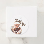 Mijn eerste Rodeo Wild West Cowboy verjaardag Bedankjes Labels (In situ)