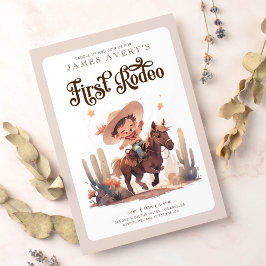 Mijn eerste Rodeo Wild West Cowboy verjaardag Kaart