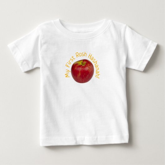 Mijn eerste Rosh Hashanah Apple Baby Shirt (Voorkant)