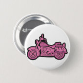 Mijn eerste roze motorfiets ronde button 5,7 cm (Voorkant /achterkant)
