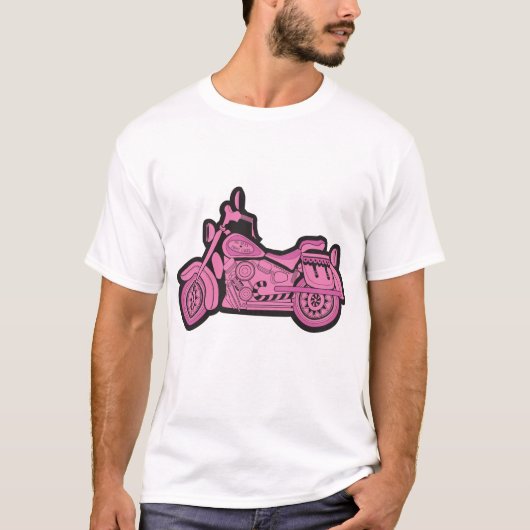 Mijn eerste roze motorfiets t-shirt (Voorkant)