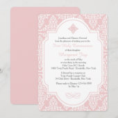 Mijn eerste roze uitnodiging (Voorkant / Achterkant)