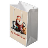 Mijn eerste Schattigee kerstman & dieren Medium Cadeauzakje (Voorkant Gekanteld)
