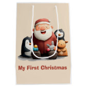 Mijn eerste Schattigee kerstman & dieren Medium Cadeauzakje (Achterkant)