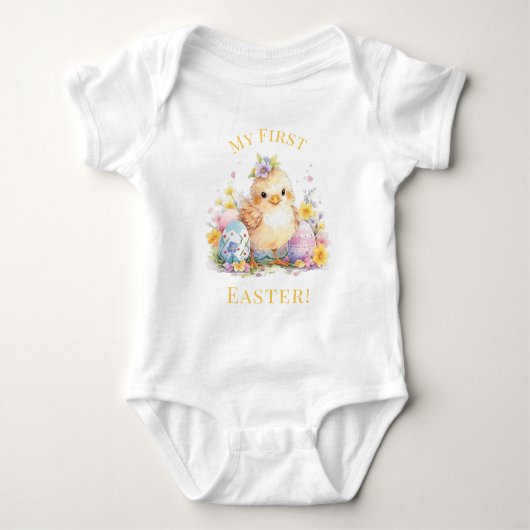Mijn eerste Schattigee paaseieren van Baby Chick Romper (Voorkant)