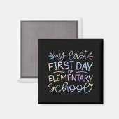 Mijn eerste schooldag terug naar zo magneet (Voorkant / Achterkant)