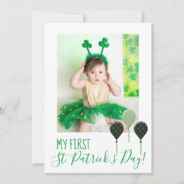Mijn eerste Sint Patricks Day Holiday-fotokaart Kaart