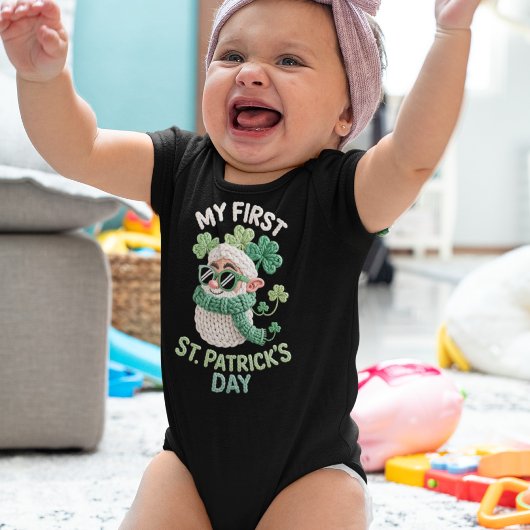 Mijn eerste St. Patrick-dag nep garenset Precious Romper