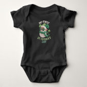 Mijn eerste St. Patrick-dag nep garenset Precious Romper (Voorkant)