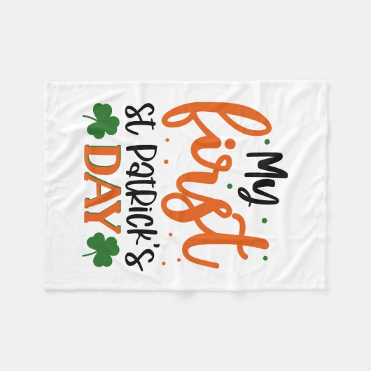 Mijn eerste ST Patrick S Day Fleece Deken (Voorkant (Horizontaal))